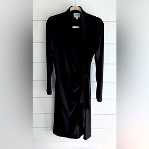 Leota Elegant Black Long Sleeve Dress